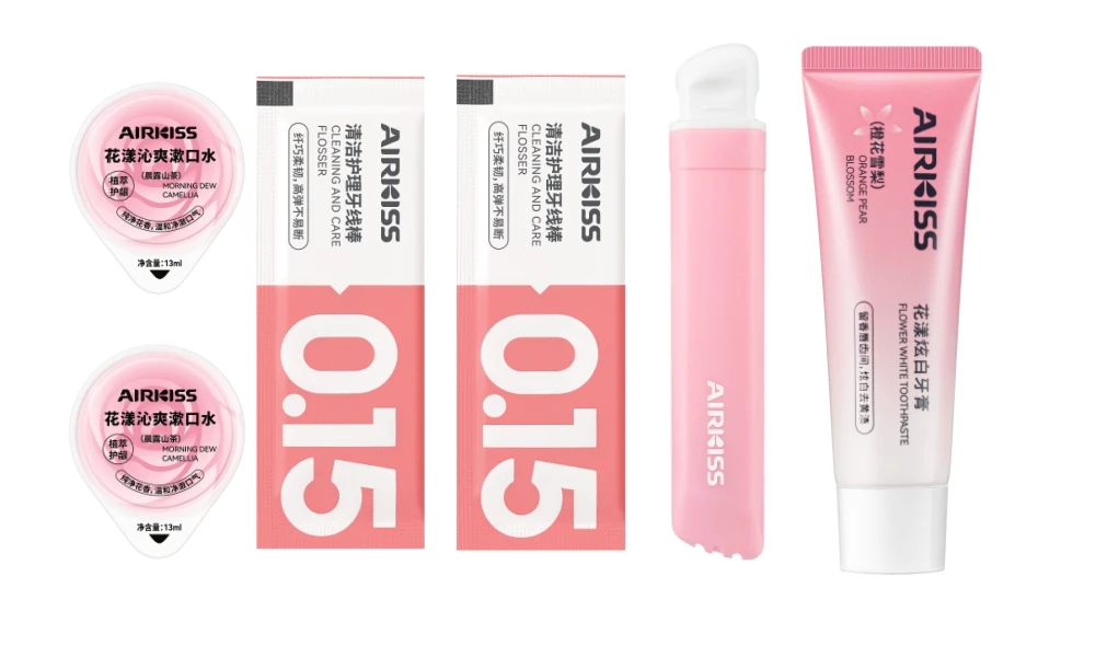 Dental Oral Care Travel Clean Toothbrush Super Floss Kit Dental Orthodontics Care Kit Dental Hygiene Kit