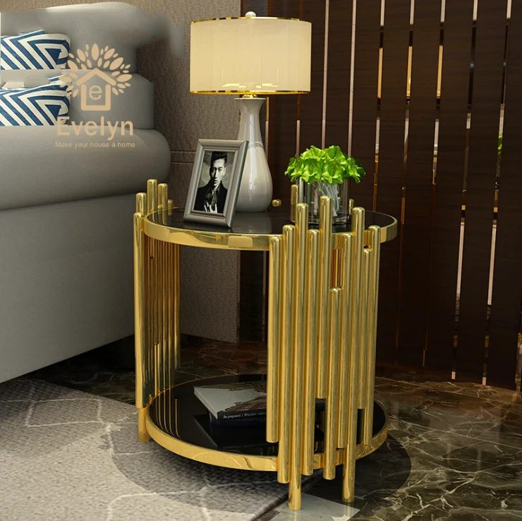 luxury marble top stainless steel base hallway corner console table decorative living room console table