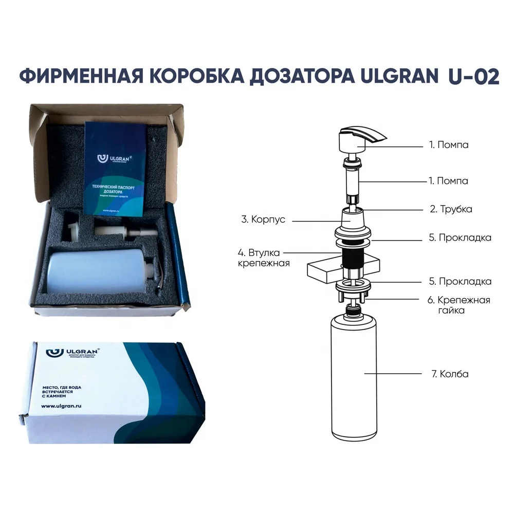 Reliable soap dispenser for kitchen sink, liquid soap dispensers