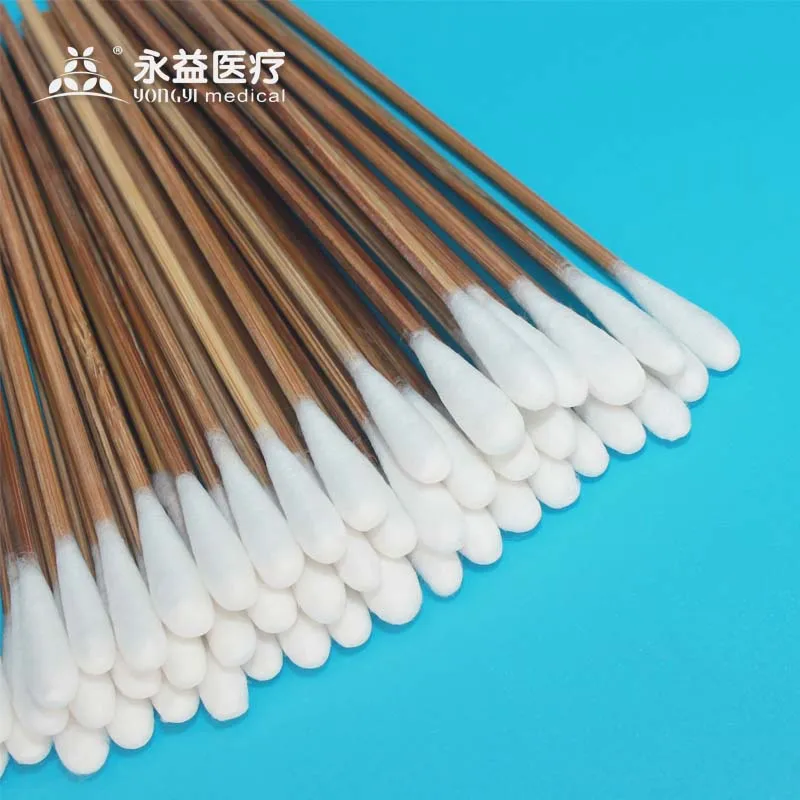 Customized Wooden Stick Single Head Swab For Eyebrow Tattooing