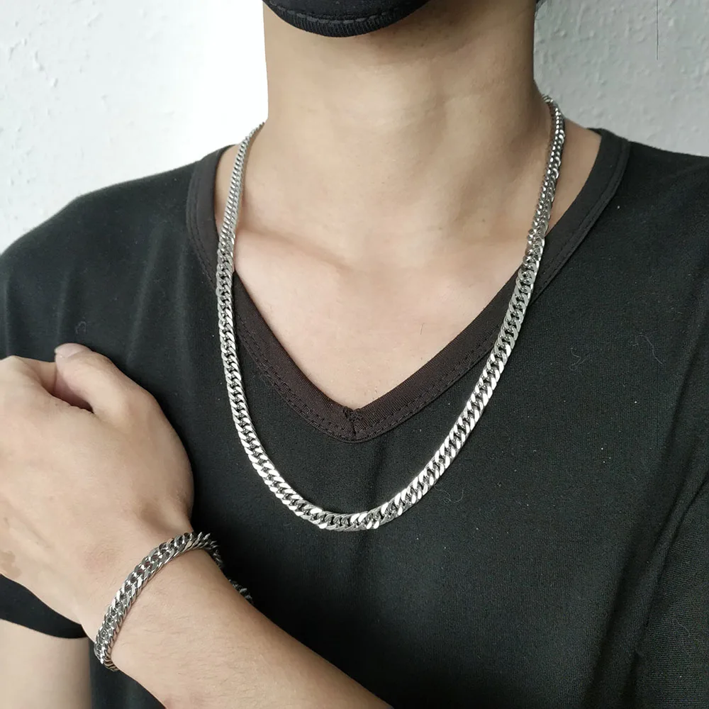 Manufacturer custom jewellery high quality non fade Men Jewelry male Stainless Steel 18k gold chain men Necklace hip hop jewelry