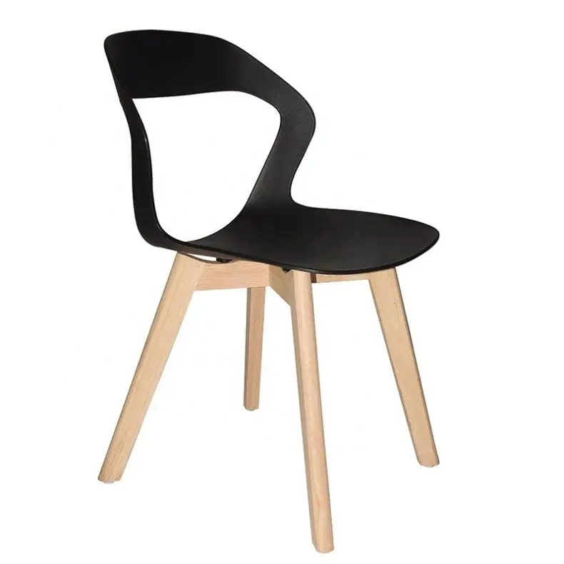 
Free sample new design dining room furniture plastic chairs with beech wood legs cheap plastic dining chair sale 