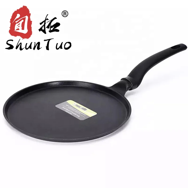 induction marble granite coating press aluminum roti Fajita Pans crepe pan nonstick dosa tawa