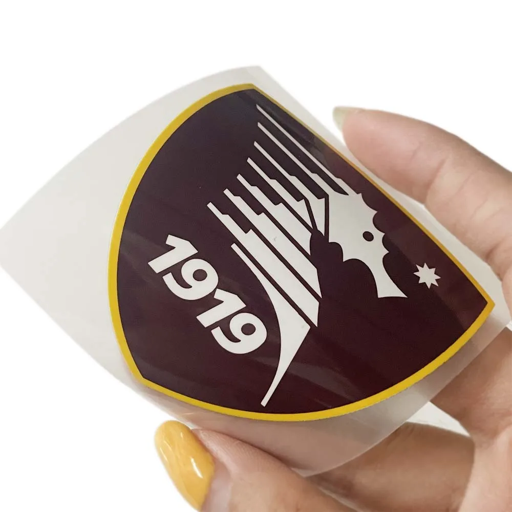 Heat transfer digital printing colorful pentagram pattern iron on neck clothes