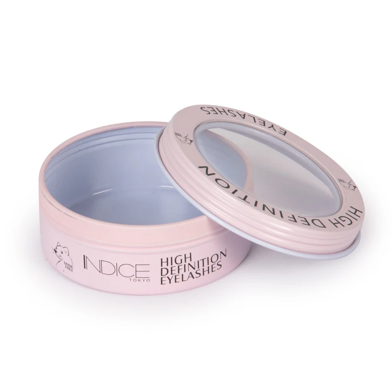 Guangzhou Factory Empty Cosmetic Tin For Lip Balm Round Metal Packaging Screw Top Jar Candle Custom Cosmetic Tin Jar With Window