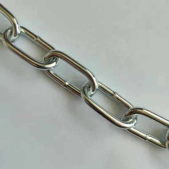 Hardware Silver Zinc Plated Korean Standard Short Link Chain High Tension for Rigging