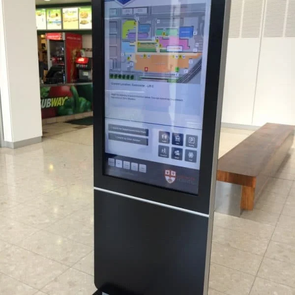 55 Inch Indoor floor stand kiosk Portable Digital Signage Full Hd Advertising Display with affiliate marketing
