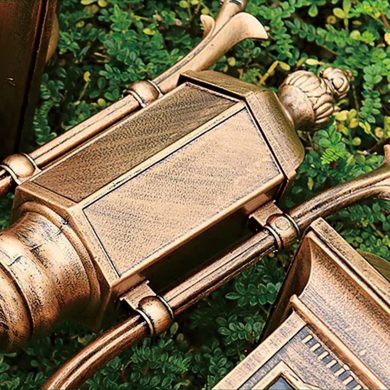 Outdoor European Antique Garden Lights Decorative Power Street Lamp Lighting Road Waterproof Modern Poles Led Solar Street Light