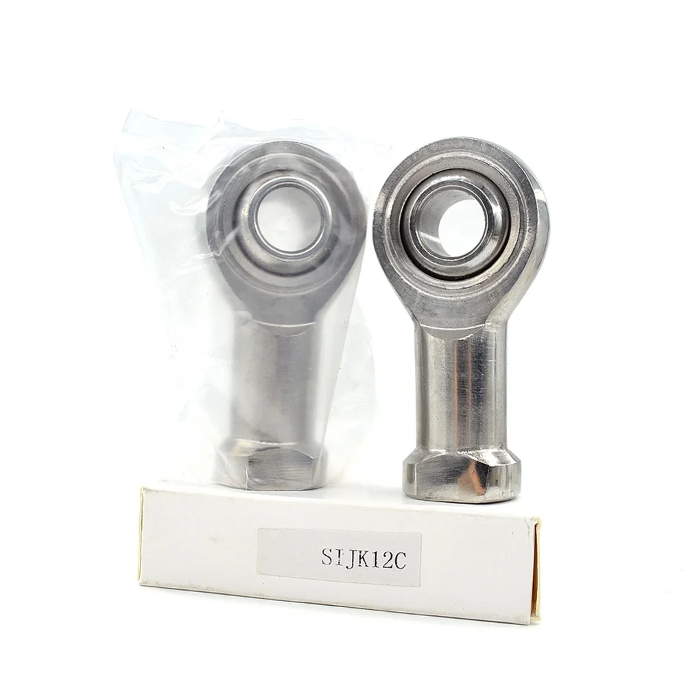 Hot Selling Stainless Steel Rod End Fine Thread Bearing Engine Piston Bore Ball Joint Bearings SIJK12 C SI 12-1T/K SI 12T/K