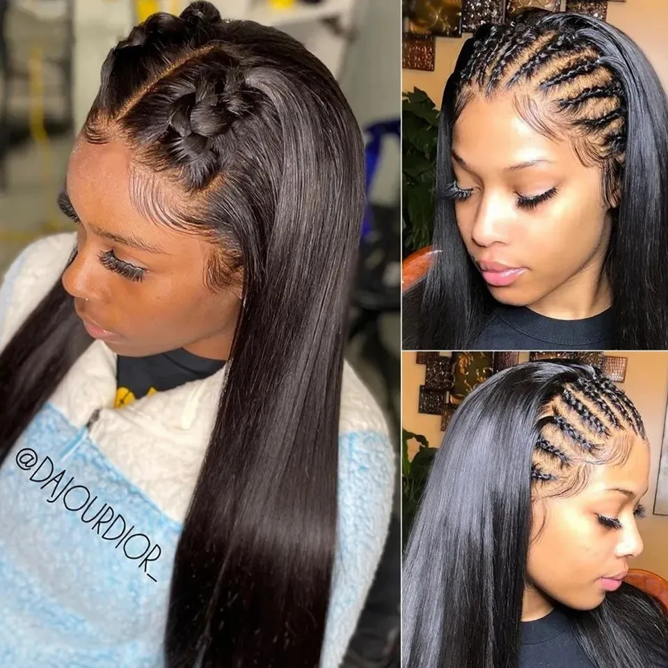 GDY Hair Brazilian Perruque 4x4 Lace Front Virgin Human Hair Wigs