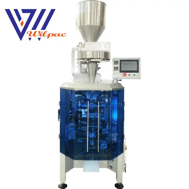 Granulate sugar/salt cup filler high speed running 3 servo motors vertical form packing machine