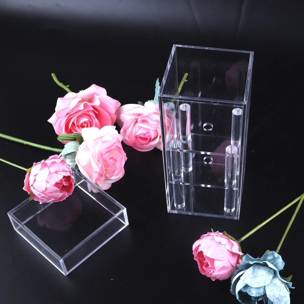 Wholesales Acrylic Rose Flower Box /Flower Shipping Boxes/Clear Plastic Single Rose Acrylic Box For Preserved Roses Flower