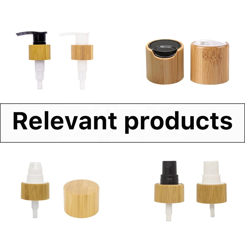 20/410 24/410 Size Custom Logo Accept Bamboo Disk Caps For Bottles Cover Bamboo Dispenser Natural Bamboo Disc Top Screw Cap