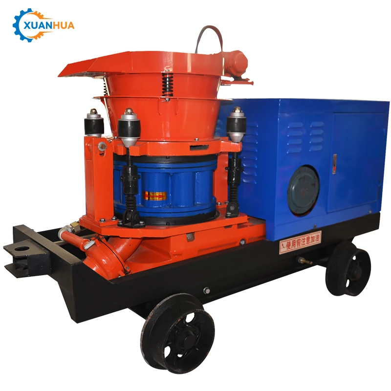 Concrete Injection Shoot Throwing Machine Dry Wet Mix Concrete Spray Shotcrete Shot-Blasting Machine