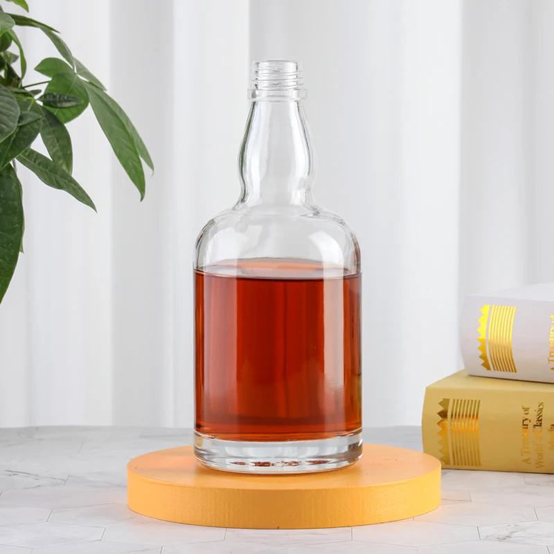 Classic Whiskey Tequila Glass Wine Bottle 600ml Spirits Bottle Manufacturer