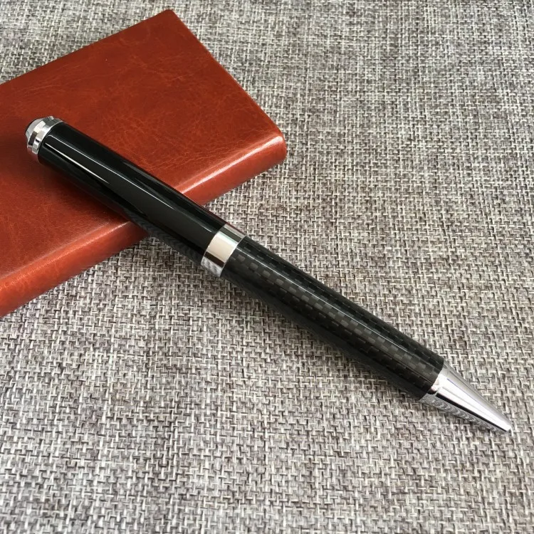 High Quality Biro Ballpoint Pen Heavy Luxury Logo Customized Metal Roller Ball Pen Carbon Fiber Pen