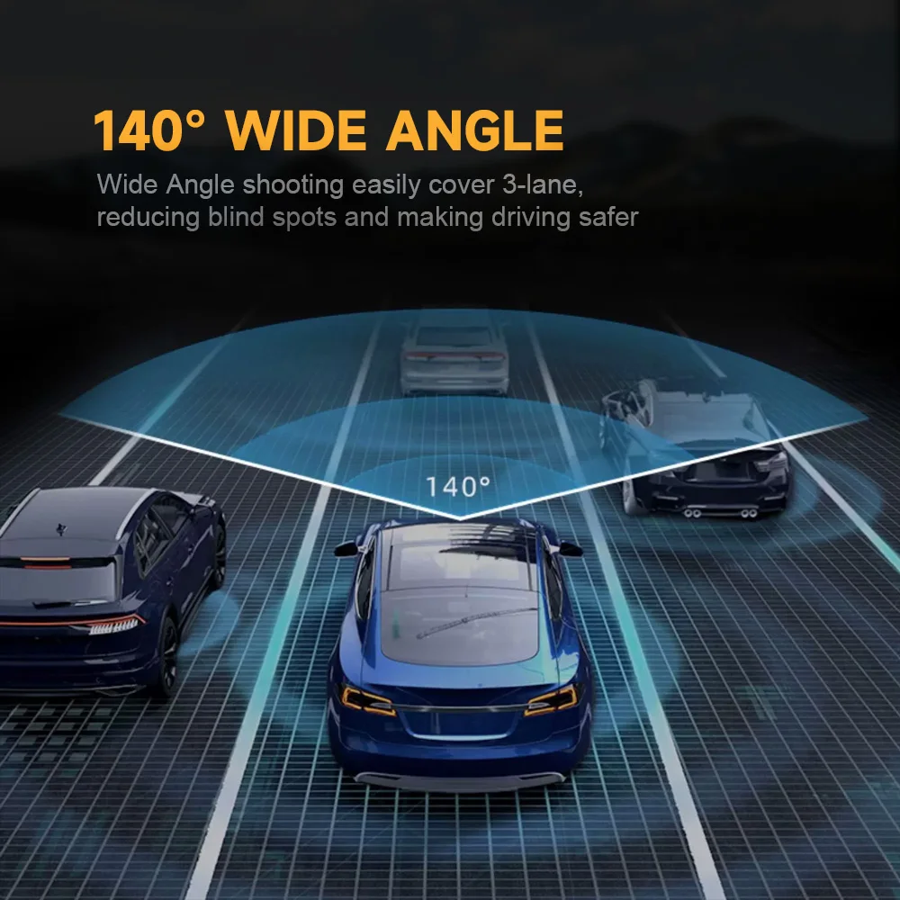 AOEDI AD368 Best Hidden HD 1080P Car Black Box Dual Auto Dashcam Video Dashboard Camera for Car