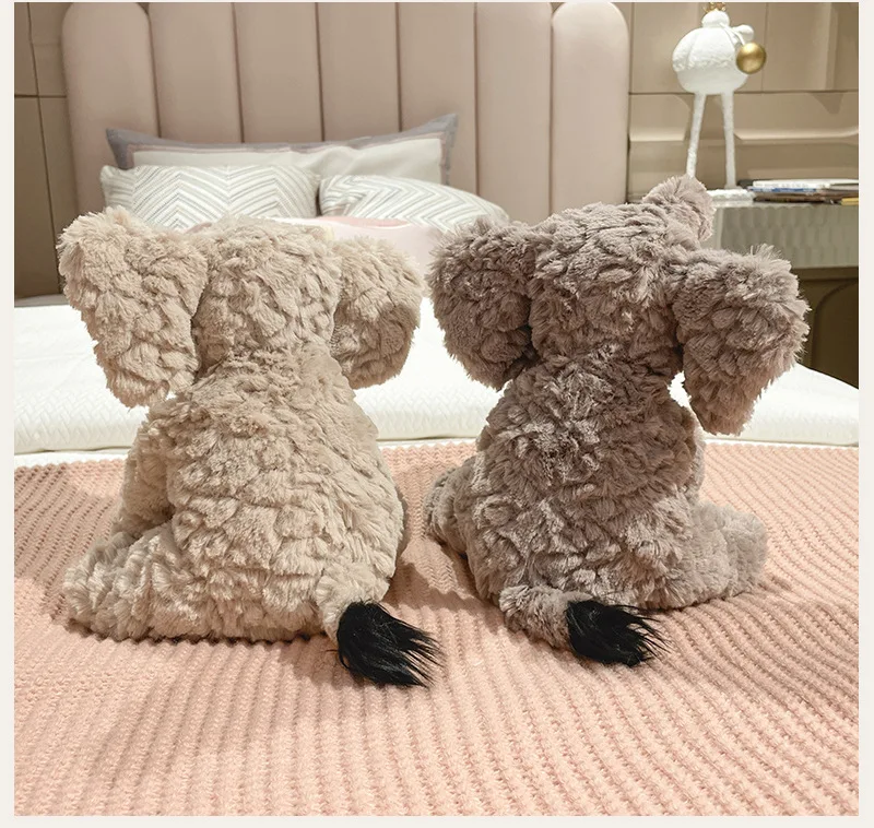 2024 New Design Cute Fluffy Elephant Stuffed Animal Plush Toys for Friend Birthday Gifts