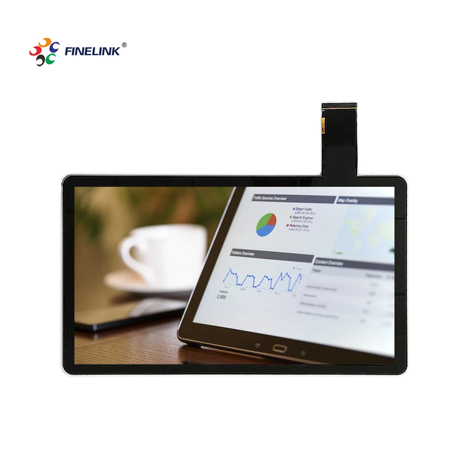 FINELINK 14 Inch Lcd Display Panel Touch Screen Touch Screen Monitor Lcd Display Screens