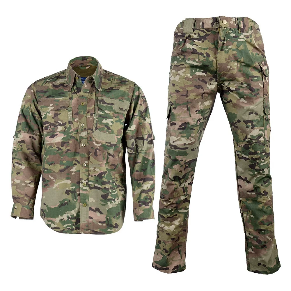 Shock Proof Customized Print Dress Uniform Good Quality Rip-stop Tactical Black Bdu Uniform