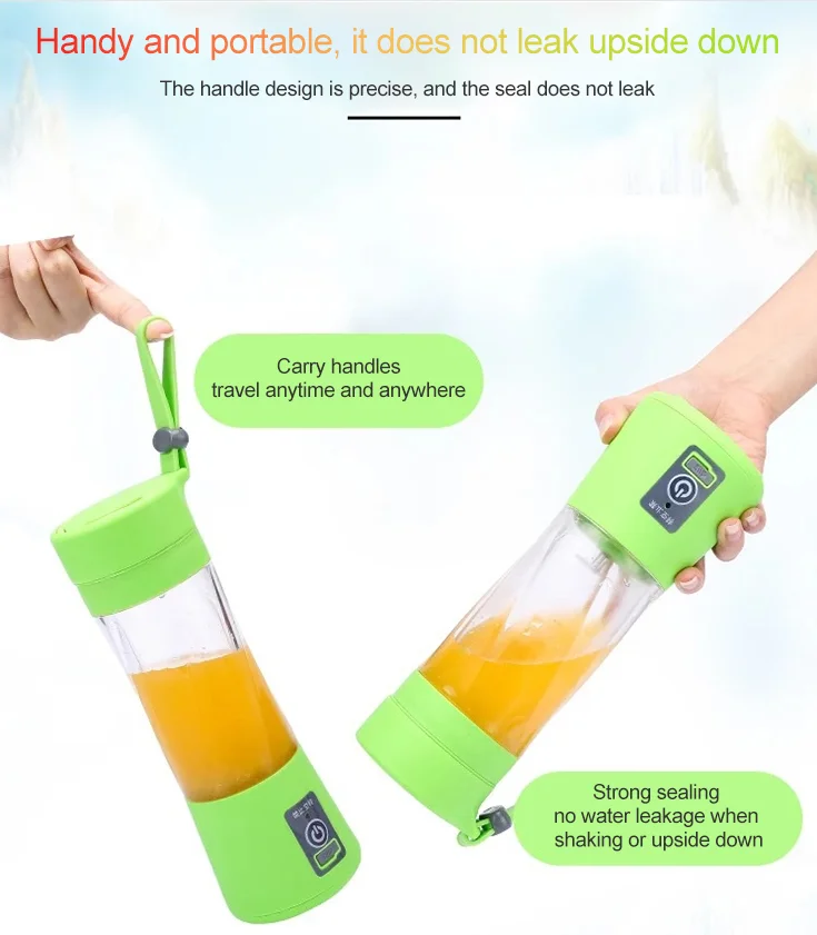 Самая дешевая кухонная техника 380 мл дорожная мини Usb перезаряжаемая соковыжималка бутылка портативная электрическая соковыжималка блендер