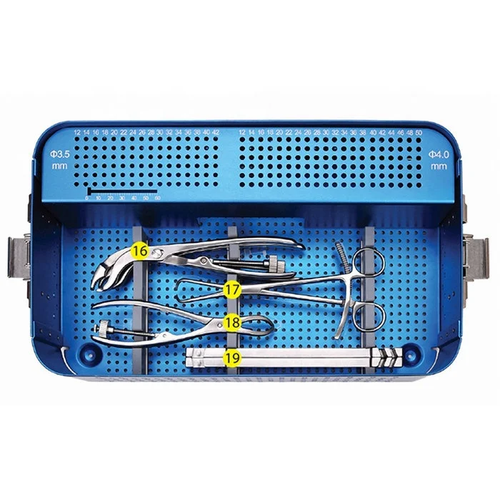 CE & ISO Marked Small Fragment Instrument Set Bone Surgery Orthopedic Instruments for Trauma Plate Surgical  Implants