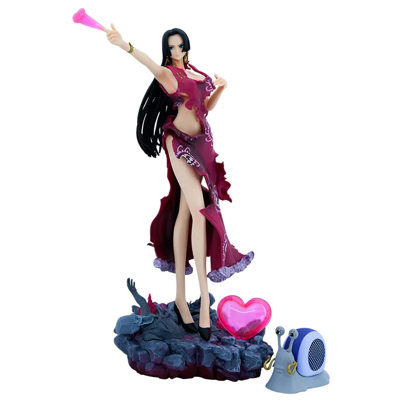 34 см мультфильм аниме GK One Piece Boa Hancock экшн-фигурка сексуальная фигурка Коллекционная ПВХ Модель игрушка с подсветкой