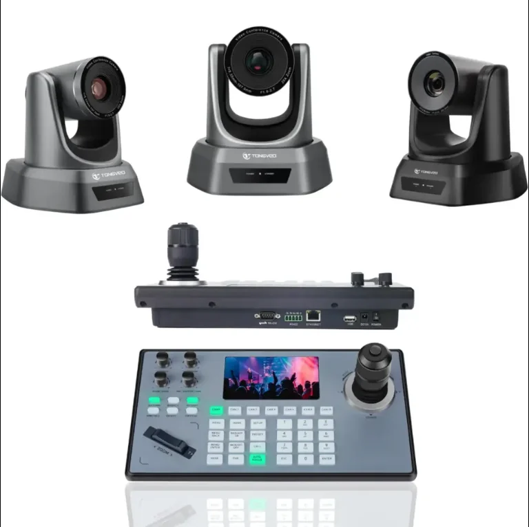 20X camera and controller bundle - PTZ camera (3pcs) and Controller Joystick Keyboard SDI/HDMI/USB3.0/LAN(PoE)
