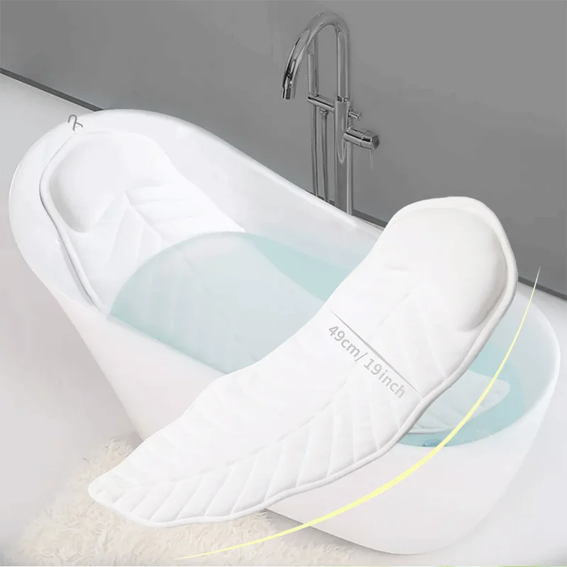 Wholesale Full Body Bath Pillow Bathtub Cushion Luxury Tub Pillow for Headrest Neck and Back Support