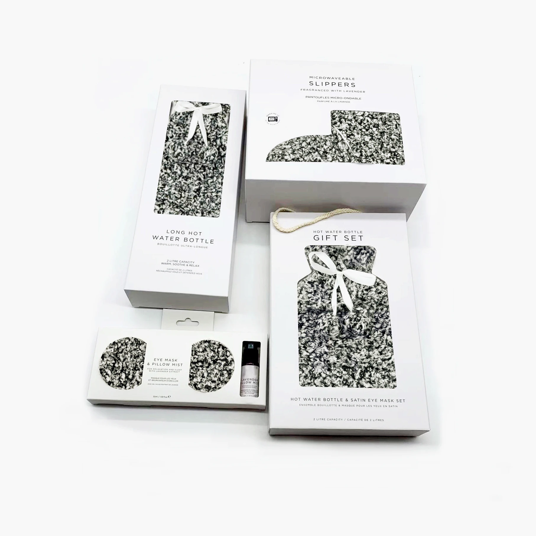 Custom Microwave Heat pack Gift Set Microwavable Booties Tourmaline Lavender flaxseed Heated Shoes Foot Warmers