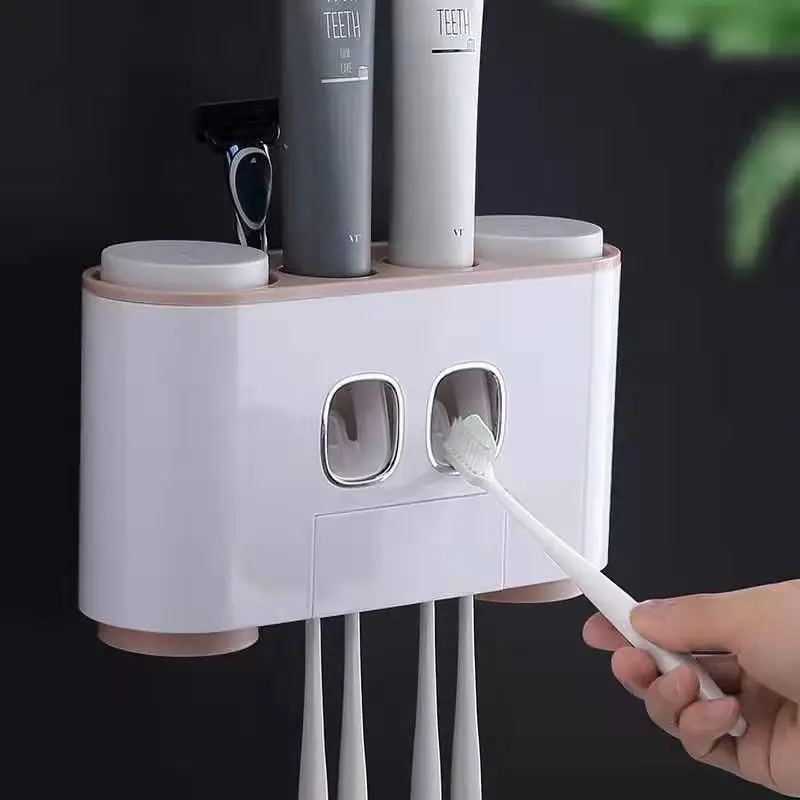 B539  B540 B541  Multi-function Toothbrush holder with 3 cups+2 toothpaste dispenser