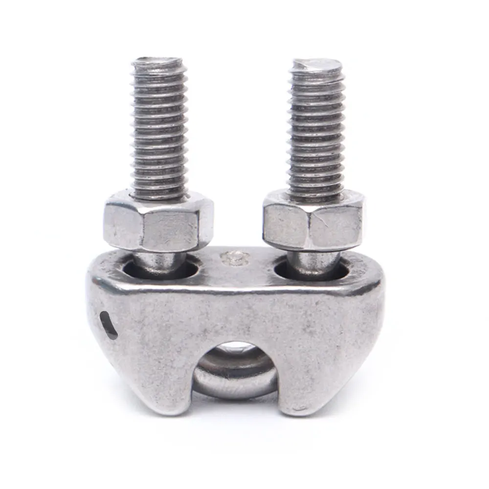 Din741 304 316 stainless steel wire rope clip clamp for wire rope and cable