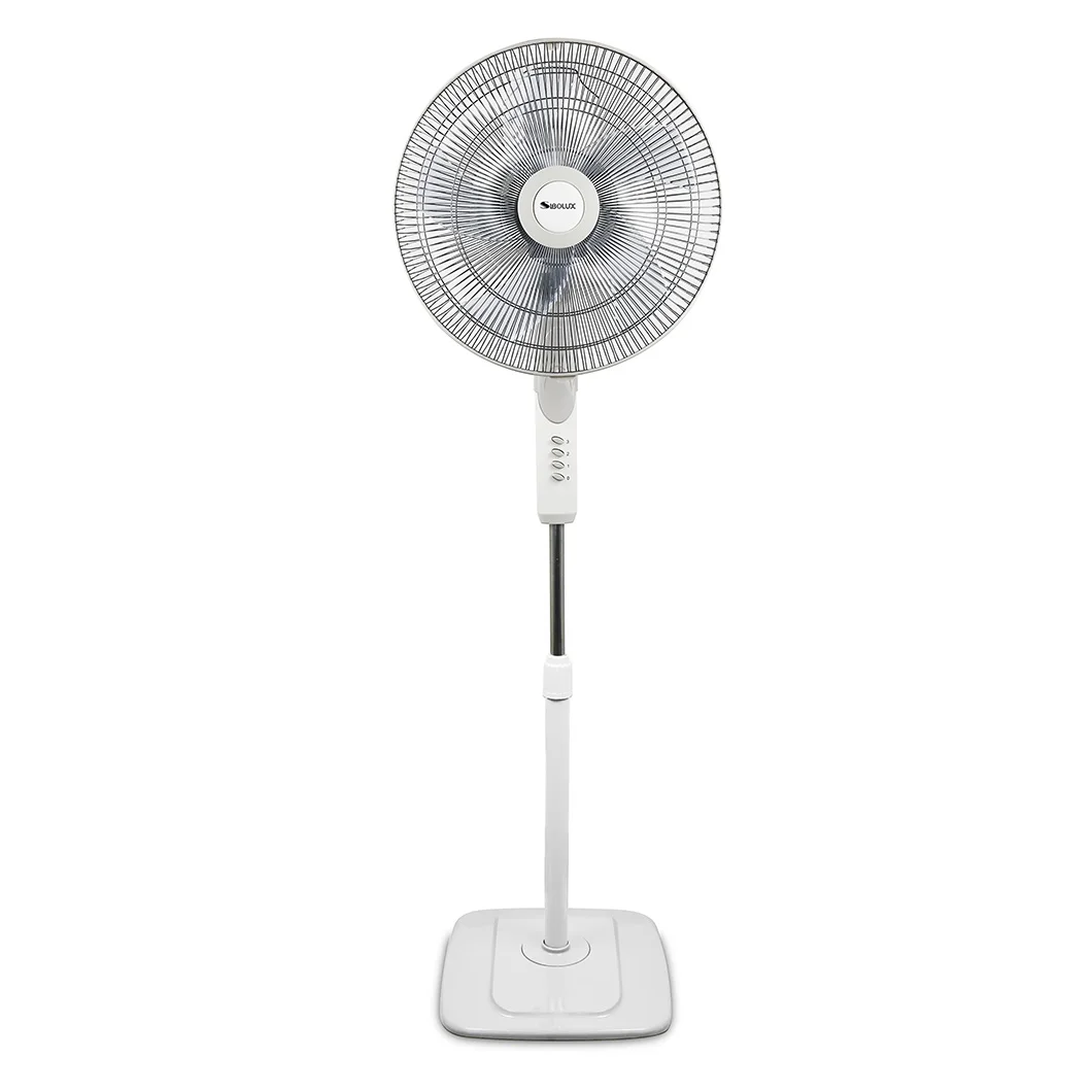 Manufacturer 50W Square Base 16 Inch Pedestal Plastic Stand Fan