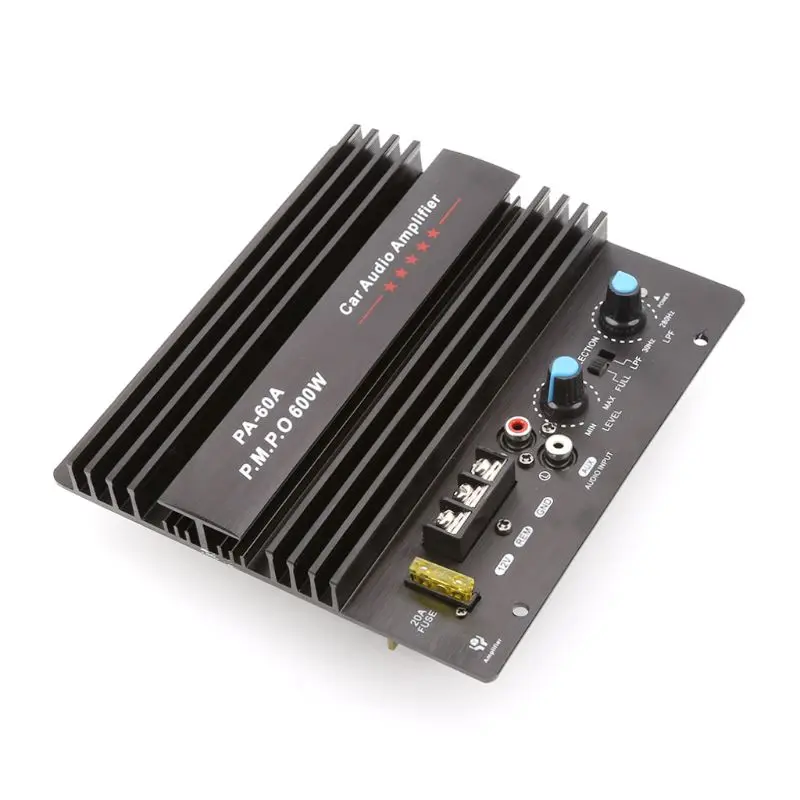 PA-60A 12V 600 Вт динамик Плата усилителя без потерь сабвуфер с басовым модулем высокой мощности автомобильный аудио аксессуары подойдет как для повседневной носки так