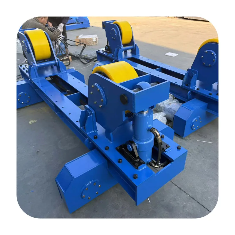 10ton Bolt Adjustable Welding Rotator Lead Screw Automatic Turning Rolls Rubber Roller Material Motor Bearing Engine Core