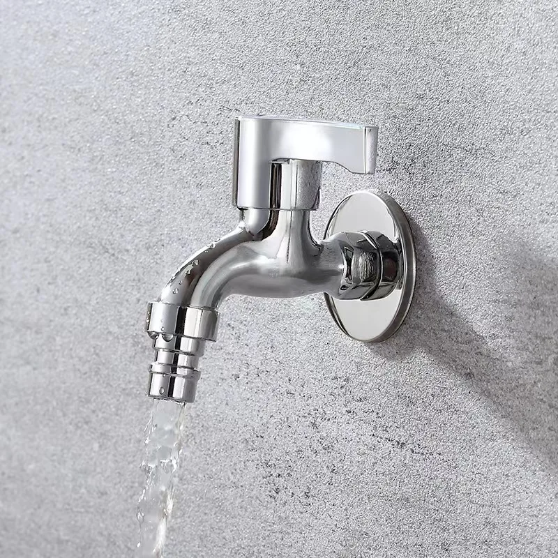 Zinc Washing Machine Cold Water Tap Chrome Plated Laundry Bib Cocks Tap Customized Cheap Quick Open Tap