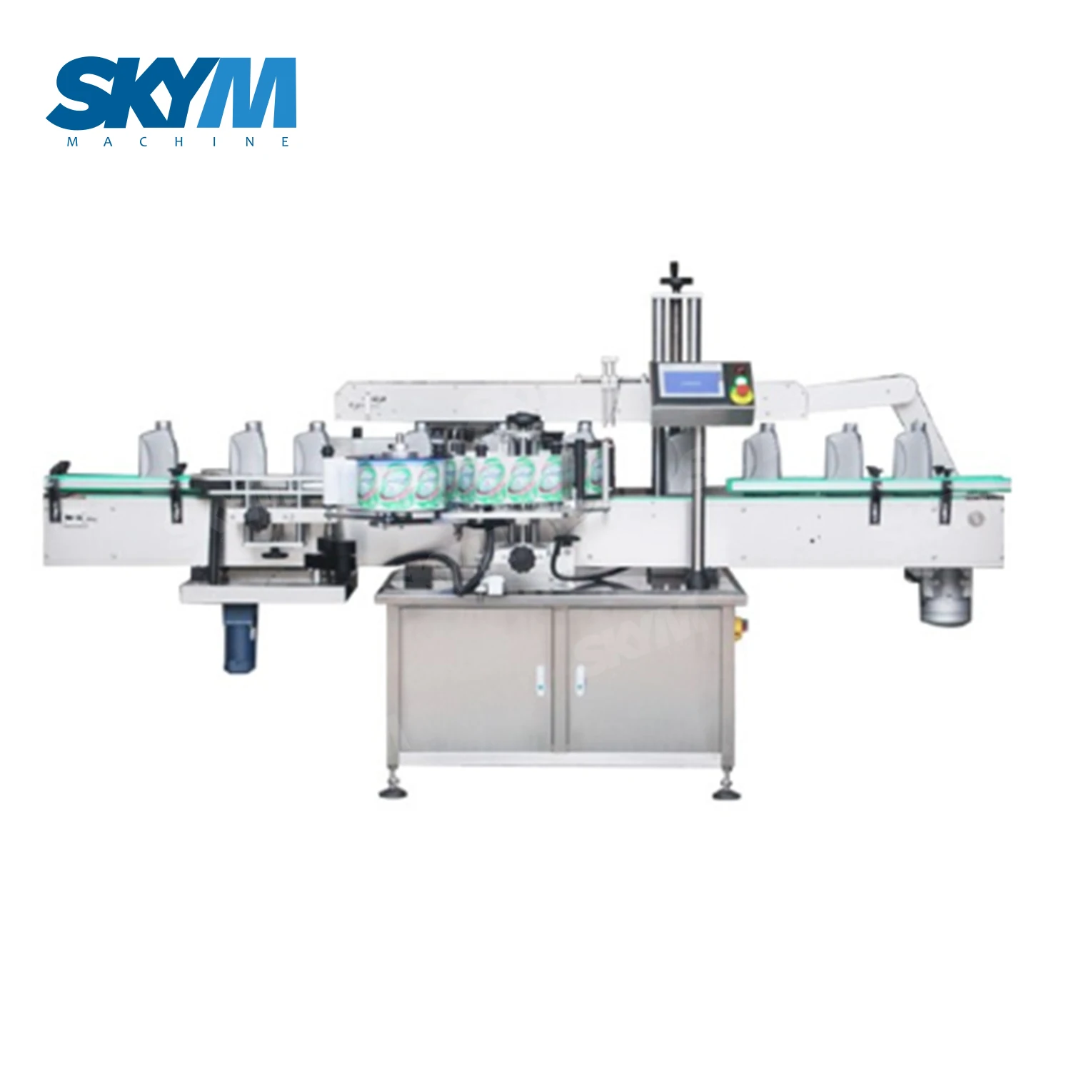 Automatic Plastic Bottle Lube Oil / Lubricating Oil Filling Labeling Packing Machine