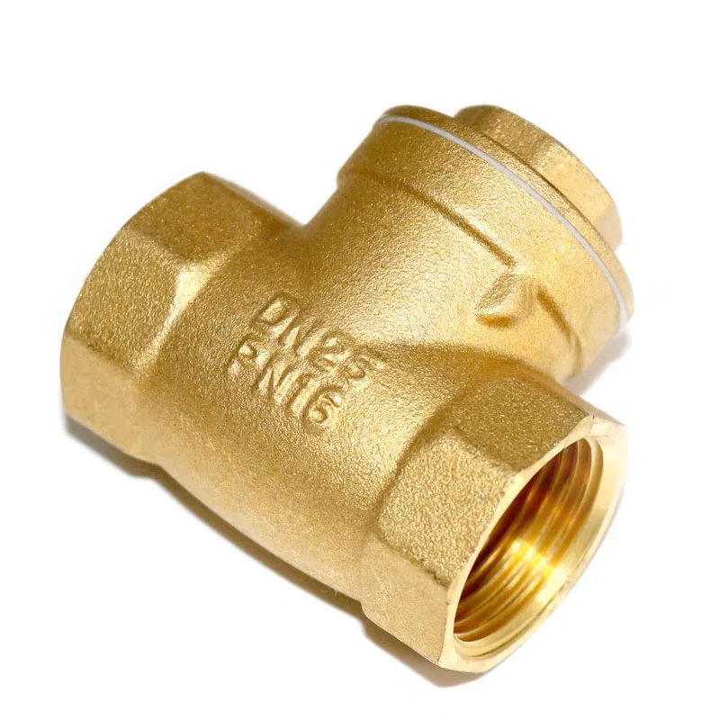 Durable Forged Brass Non Return Swing Valve Horizontal Check Valve for Water Supply System