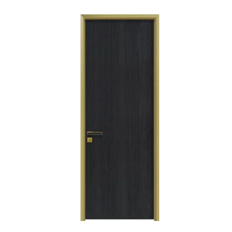 Modern Interior Bedroom Timber Door Aluminum Frame Design with Competitive Price