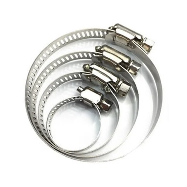 Factory steel zinc plated heavy duty pipe clamps  stainless steel 304 316 3/4 inch hose clamp pipe fittings