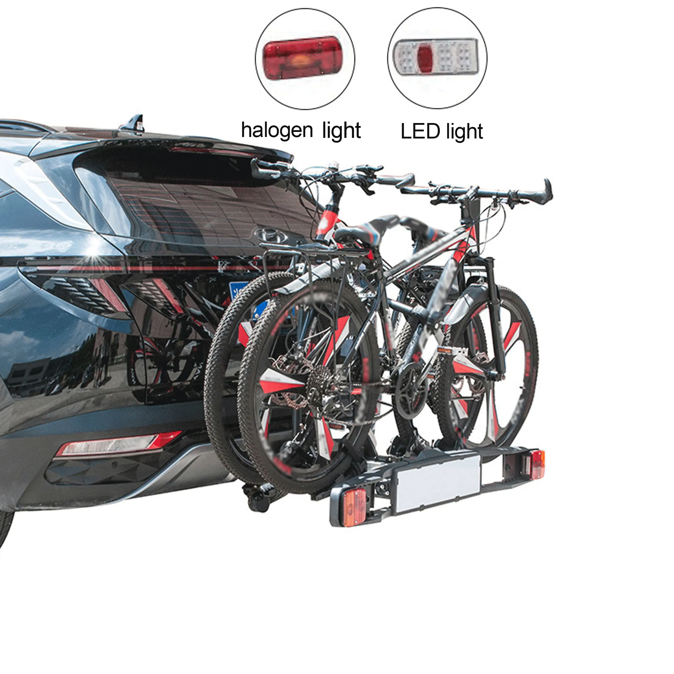 Off-road vehicle motorhome behind the bicycle fixed frame, outdoor travel car suspension mountain special bike frame