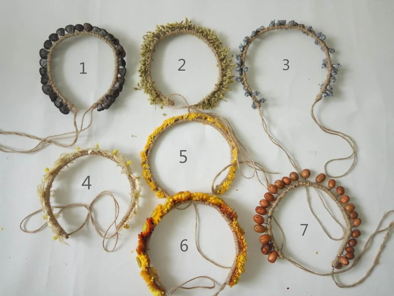 Dried natural Lavender flower crown floral halo hair accssories for Girl Party Wedding