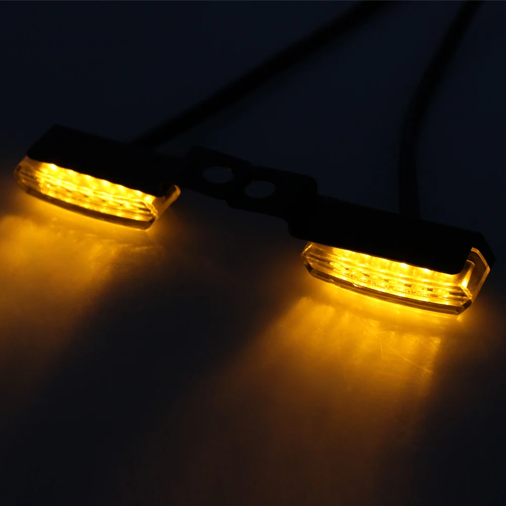 Для Harley BMW Triumph с наибольшем световым потоком 12В, светодиодные фары для мотоцикла поворотники Индикатор света Мини указатель поворота Универсальный