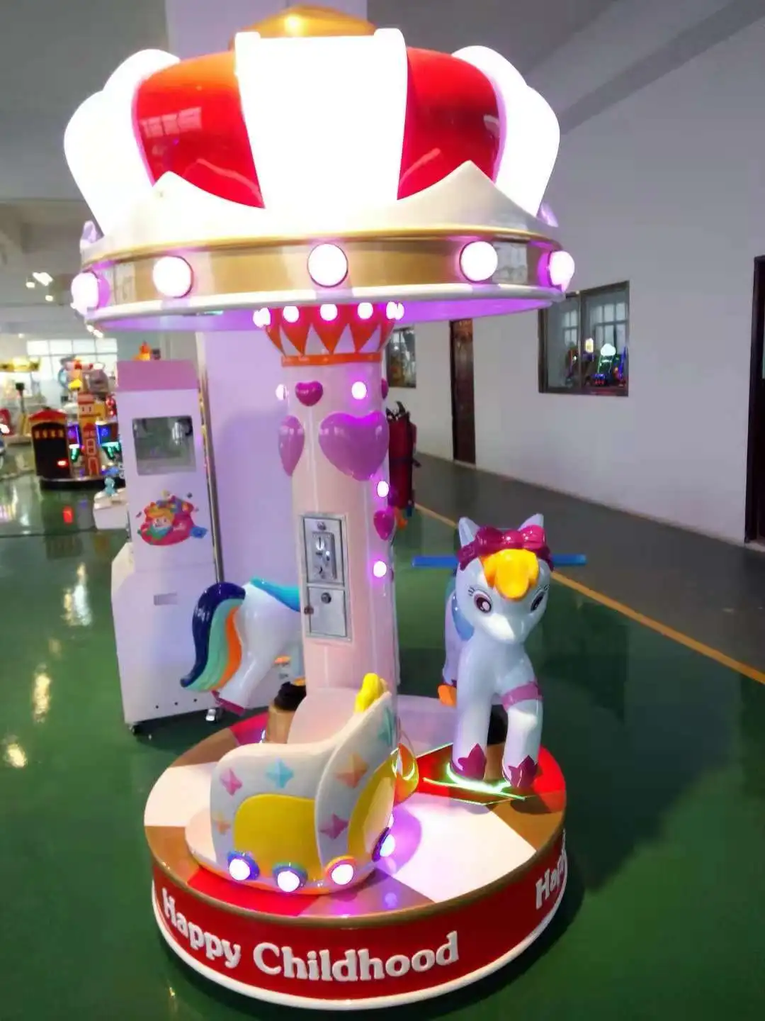 Luxury Kids Merry Go Round Double Deck Carousel Amusement Park Equipment Carousel Ride for Kids