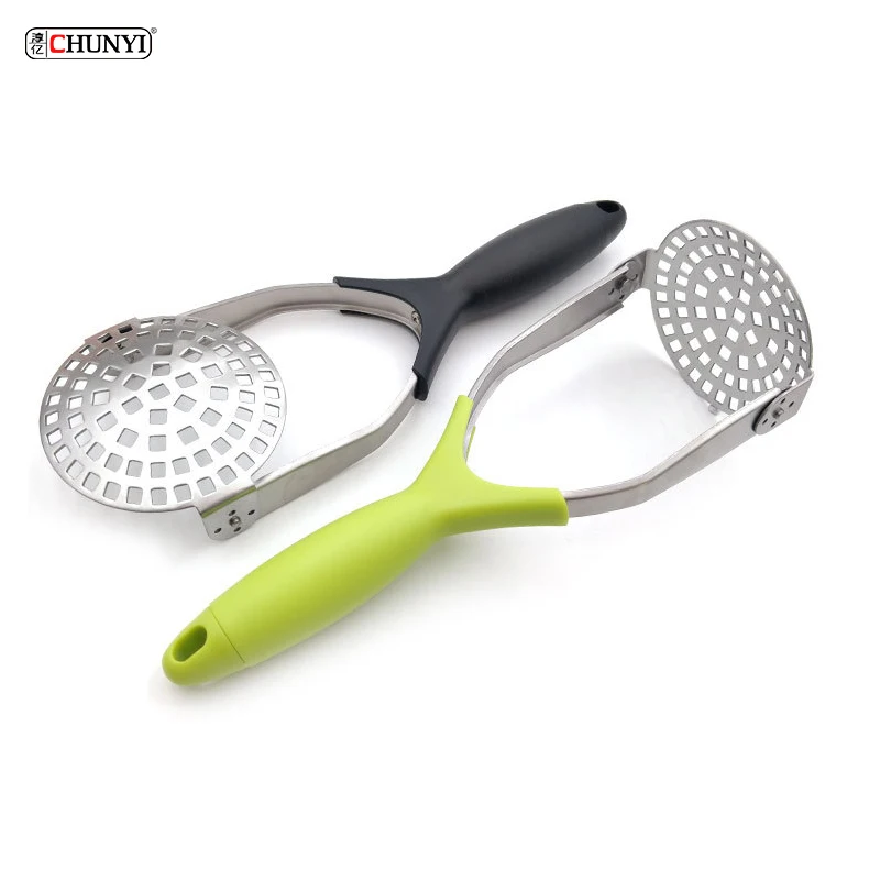 Kitchen Accessories Fruit & Vegetable Tools Stainless Steel Potato Masher With PP handle