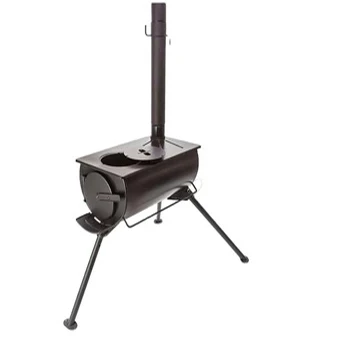 Portable  steel wood burning stoves for cooking and heating