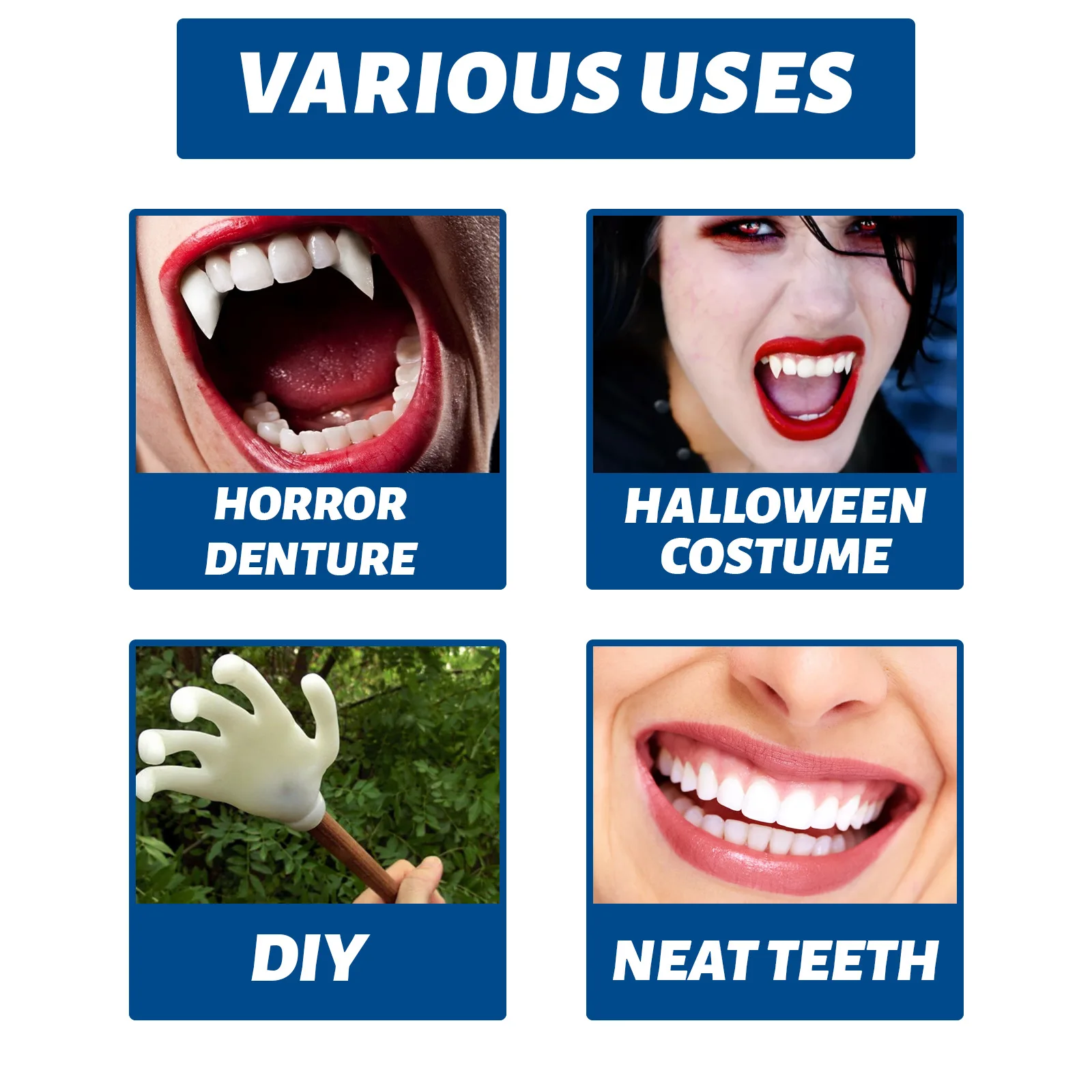 Thermal Fitting Beads Teeth Veneers Moldable Temporary Tooth Repair Kit for Fix the Missing Tooth Teaching