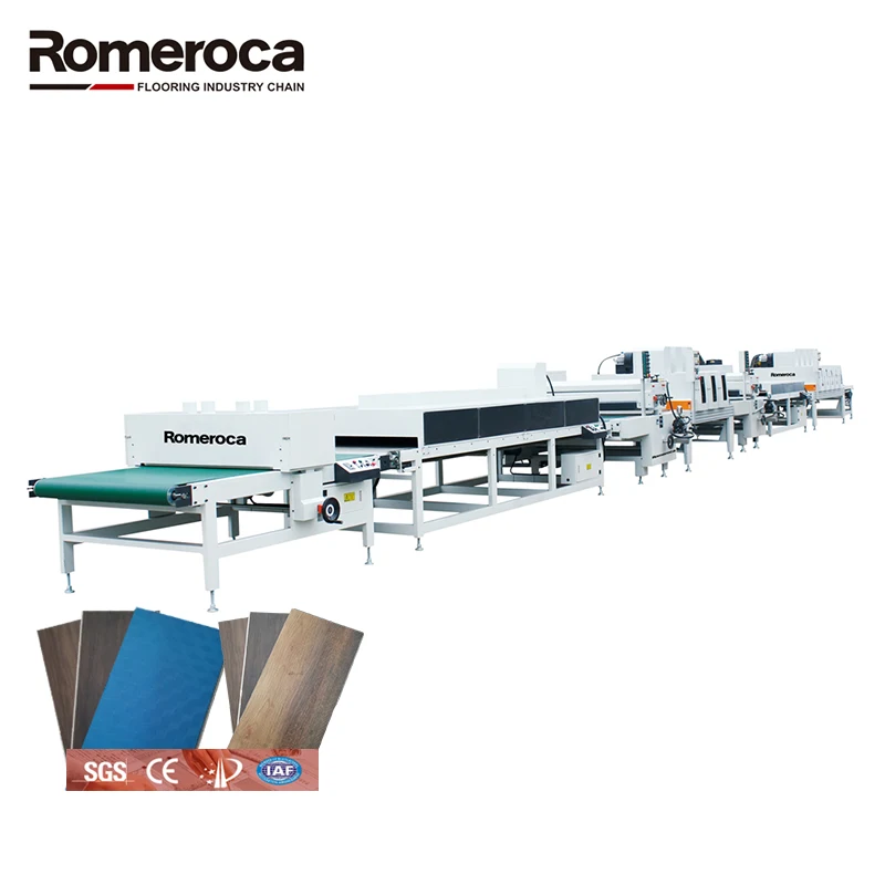 Equipped With Digital Controller UV Paint Coating Plastic Board Making Machine SPC Flooring Production Line