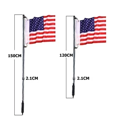 Customized Flags Rf Wireless Remote App Control Car Lights In The Whip  Uv-Blocking For Atv Utv Rzr Offroad