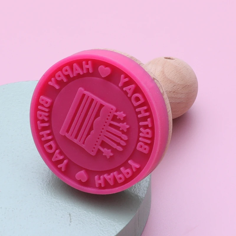 Christmas 3D custom silicone cookie stamp cookie press